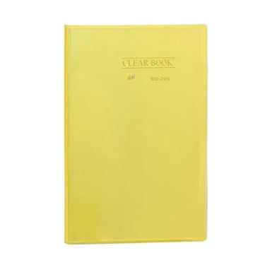 Imagem de Pasta Catálogo 20 sacos - Ofício - Polipropileno -Transparente - Clear Book AMARELO