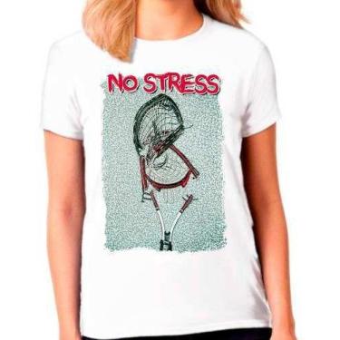 Imagem de Camiseta Camisa Tennis No Stress Esporte Feminina - Vetor Camisaria