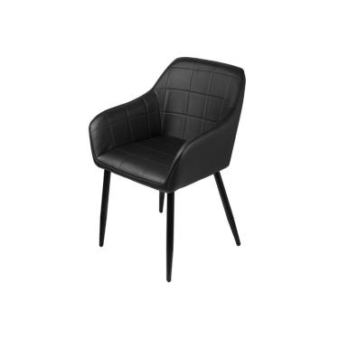 Imagem de Cadeira Boxbit Dana Preta com Braço