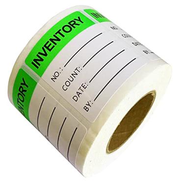 Imagem de Etiqueta de inventário de 1,8 x 5 polegadas, adesivos organizadores de inventário, etiquetas de controle de inventário, 500 peças