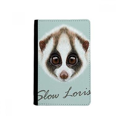 Imagem de Porta-passaporte Loris Animal com olhos grandes e brancos e marrons para passaporte Notecase Burse, Multicolor