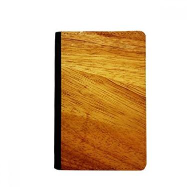 Imagem de Porta-passaporte padrão de listras subtuídas de madeira irregular notecase burse capa carteira porta-cartão, Multicolor