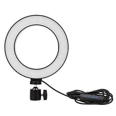 Imagem de Luz de anel LED, 6 polegadas USB portátil Living Selfie Fill Lamp Regulável 3 cores de luz para transmissão ao vivo Selfie Maquiagem Beleza Manicure Fotografia