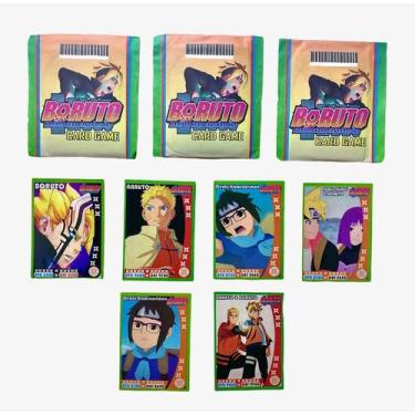 Imagem de 100 Cards Cartinhas Boruto - 25 Pacotes Bater Bafo - Brinquedhopee