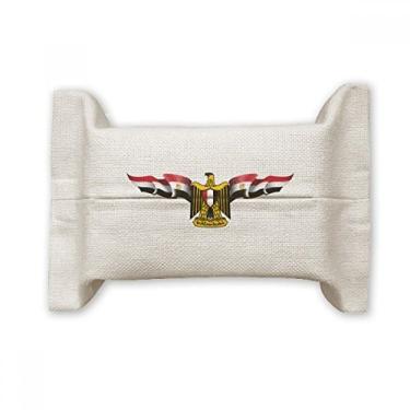 Imagem de Bolsa de linho de algodão com emblema nacional da bandeira árabe do Egito