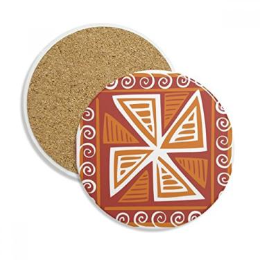 Imagem de Moinho de vento marrom Totems do México Civilização Caneca porta-copos Caneca de proteção de mesa Pedra absorvente