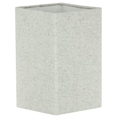 Imagem de Cúpula Quadrada de Abajur Tecido Rustico Escuro 12x20cm