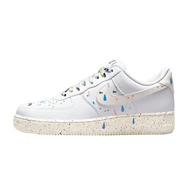 Imagem de Nike Tênis masculino Air Force 1 '07 LV8 salpicos de tinta CZ0339-100, White/White-sail-white, 8