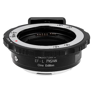 Imagem de Fotodiox Adaptador de lente Pro Fusion Smart AF Cine Edition – Compatível com lentes Canon EF/EF-S para selecionar câmeras L-Mount Alliance com funções automáticas, suporte EF com trava positiva e porta de atualização USB