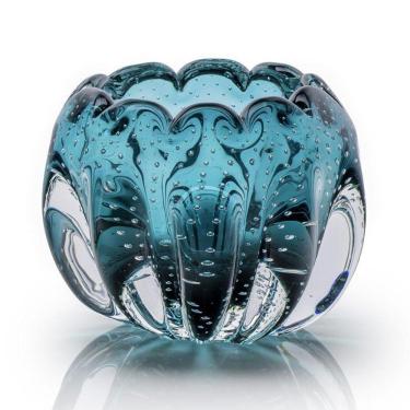 Imagem de Vaso Em Cristal Murano Esmeralda - São Marcos 15Cm