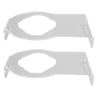 Imagem de Suporte de Parede para Rack de Bolas, Pequeno, Resistente para Futebol, Basquete, Vôlei, Esportes (Pacote de 2 transparentes)