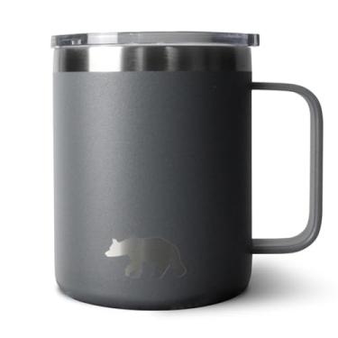 Imagem de CANECA TÉRMICA MUG 12 OZ 335 ML QGK CINZA COM TAMPA