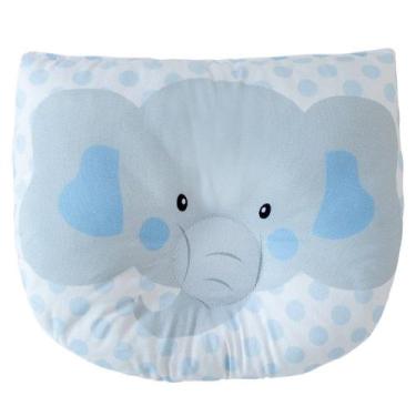 Imagem de Travesseiro De Bebê Anatômico Elefantinho Azul - Miguel Baby
