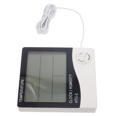 Imagem de FRCOLOR 2 Conjuntos termômetro higrômetro doméstico ferramenta manual elétrica aquário monitores medidor de temperatura digital higrômetro digital elétrico banheira recipiente