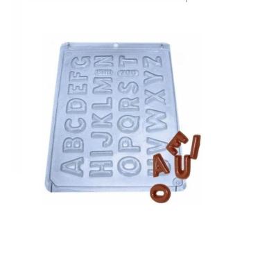 Imagem de 3 Formas simples alfabeto pequeno pascoa bwb 708 Tradicional Chocolate