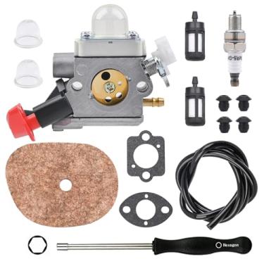 Imagem de Bynor Carburador C1M-S267A para Stihl FS56RC FS40 FS50 FS56 FS70 FS70C FC56 FS56C FC70 HT56 HT56C KN56 KM56 KM56C Peça de carburador de aparador # 4144 120 0608 414411 200608