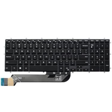 Imagem de Teclado americano sem moldura para Dell Inspiron 3579 3583 3779 5565 5567 5570 5575 5587 7566 7567 7577 7588 5765 5767 5770 5775 7773 7773 78 77 Laptop 79 (luz de fundo branca)