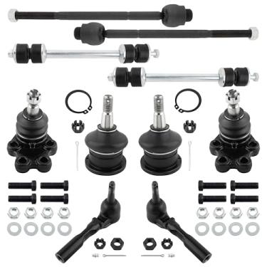 Imagem de YMAUGP 10 peças K6540 K6539 K80631 EV370 ES3492, para GMC Sierra 1500 RWD, 1999 2000 2001 2002 2003 2004 2005 2006, junta esférica superior inferior de suspensão dianteira Extremidade da haste de