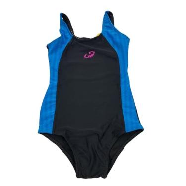 Imagem de Maiô Infantil Xtra Life Com Detalhe para Natação ou Piscina, Hammerhead, Preto/Estampa Zig Azul, Tam 16