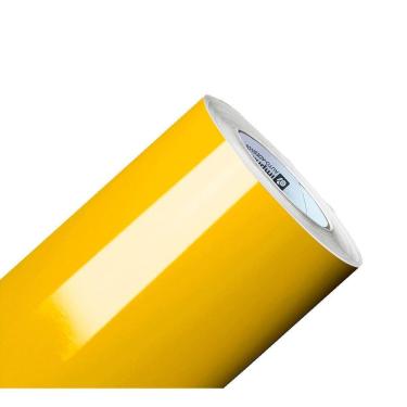 Imagem de Revestimento Adesivo Amarelo Para Envelopamento Móvel Carro