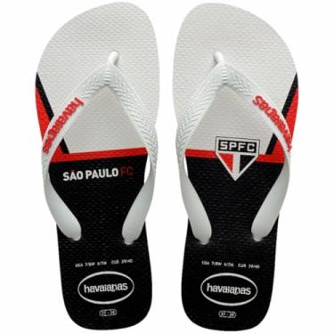 Imagem de Chinelo Havaianas Licenciado Top Sao Paulo 37/8 Branco Par 0198 - Havaianas