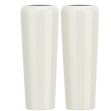 Imagem de Kit 2 Vasos Fibra De Vidro 80cm Florida M Decorativo Vietnamita (Off White)