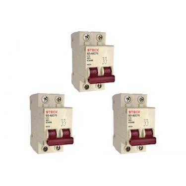 Imagem de Kit C/3 - Disjuntor Steck ''Din'' Bipolar 70A. C