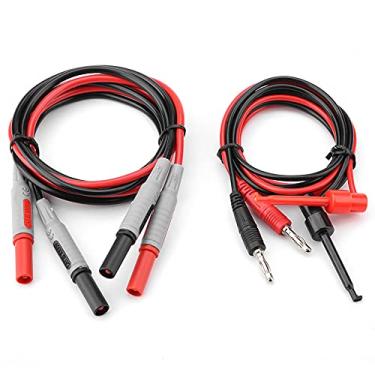 Imagem de Kit de Teste de Sonda de Multímetro Substituível Plugável 15 Em 1, Cabo de Teste Bnc, Kits de Gancho de Teste Diferentes para a Maioria Dos Multímetros Digitais