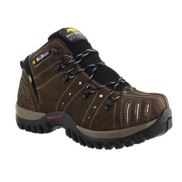 Imagem de Bota Masculina Adventure em Couro Nobuck Bell Boots, 42, Chumbo