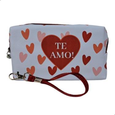 Imagem de Necessaire Impermeavel Personalizada Dia Dos Namorados 18x10x7cm - Dar