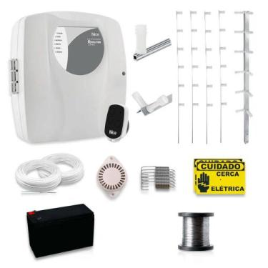 Imagem de Kit Cerca Elétrica Genno Haste Estrela 6 Isoladores 30 Metros