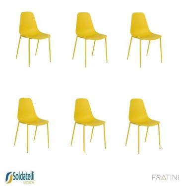 Imagem de Kit 6 Cadeiras Miami PP Várias Cores - Fratini, Amarelo