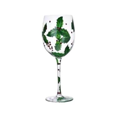 Imagem de Fenteer Taça de vinho de Natal, Taça de vinho para beber, Taça de vinho tinto, Taça de champanhe, Tema de Natal, Style a