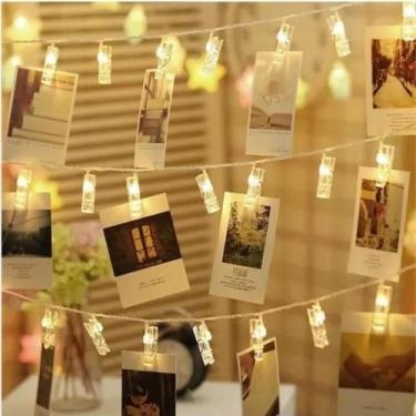 Imagem de Pisca Pisca Prendedor com 12 Prendedores de LED 2 Metros - Branco Quen