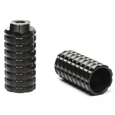 Imagem de Par Pedaleira Apoio Trolhão Bike BMX Eixo 9mm - Unicicle, Preto