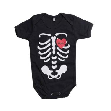 Imagem de Body Halloween Para Bebê Fantasia de Caveira - MFX, P
