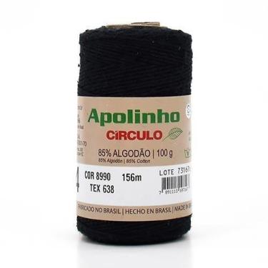 Imagem de Barbante Apolinho nº 4 100g - CÍRCULO, 8990 PRETO