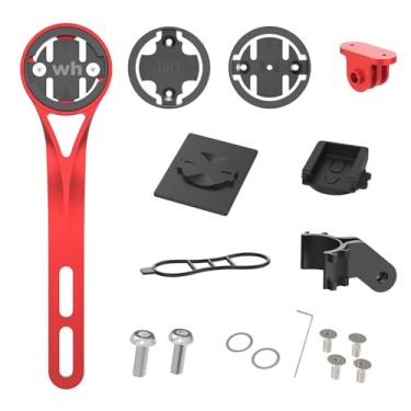 Imagem de Suporte de computador para bicicleta, suporte frontal externo para guidão de bicicleta integrado, compatível com bicicletas de estrada, Wahoo, Bryton, Cateye, GoPro Full Range e lanterna B