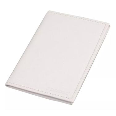 Imagem de Carteira Porta Cartão Documentos Carro Rg Cpf Couro Vibora (Branco, 12x8,5)