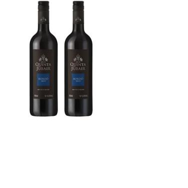 Imagem de Kit Vinho Quinta Jubair Bordô Tinto Seco 750ml 2 unidades - Góes