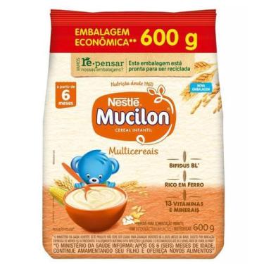 Imagem de Cereal Infantil MUCILON Multicereais 600g- kit 10un - Nestle, Aveia e 