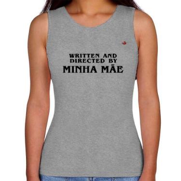 Imagem de Regata Feminina Written and directed by minha mãe - Foca na Moda, Cinz