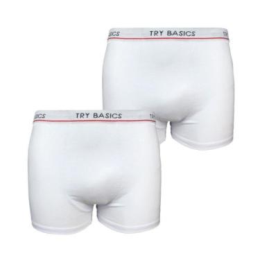 Imagem de Kit 2 Cuecas Boxers Infantil Box Algodão Cotton Conforto - Try Basics,