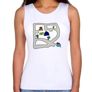 Imagem de Regata Feminina Kids Road - Foca na Moda, Branco, GGG