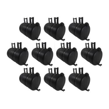 Imagem de Corote Barrica Agua Caminhão 26 Litros Preto C/Suporte 10un - Bepo