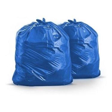 Imagem de Saco De Lixo 100 Litros Colorido Azul Comum Com 100 Unid - HIGIPACK