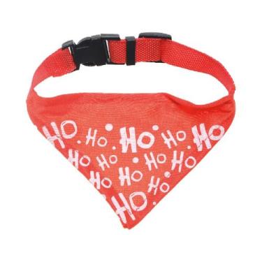 Imagem de Bandana Pet de Natal - Vermelho/Branco - 20cm - 1 unidade - Cromus - R