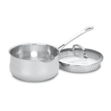 Imagem de Cuisinart Contorno Inoxidável 2-Quart Pour Panela com Capa, Prata
