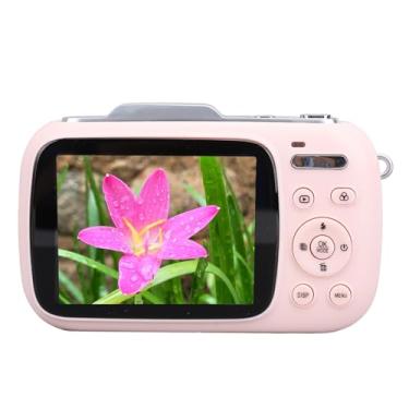 Imagem de Câmera de Gravação, Lente Grande Angular Compacta, Zoom Digital 18X para a Vida Diária e Reuniões (Róseo)