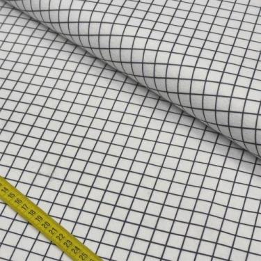 Imagem de Feltro Santa Fé Estampado - Coleção P&B: Quadriculado (0,50x1,40) - Fe